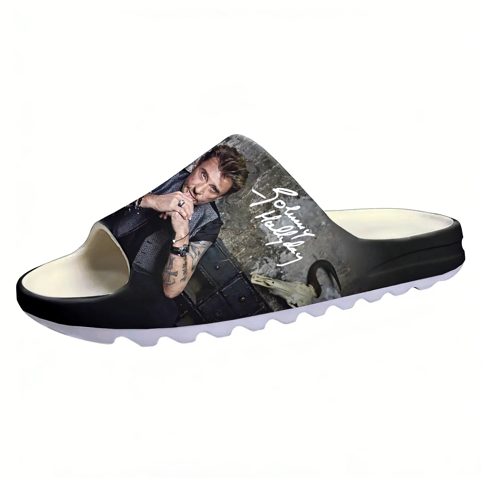 Home Bathroom Lights - Johnny Hallyday Soft Sole Sllipers Mens