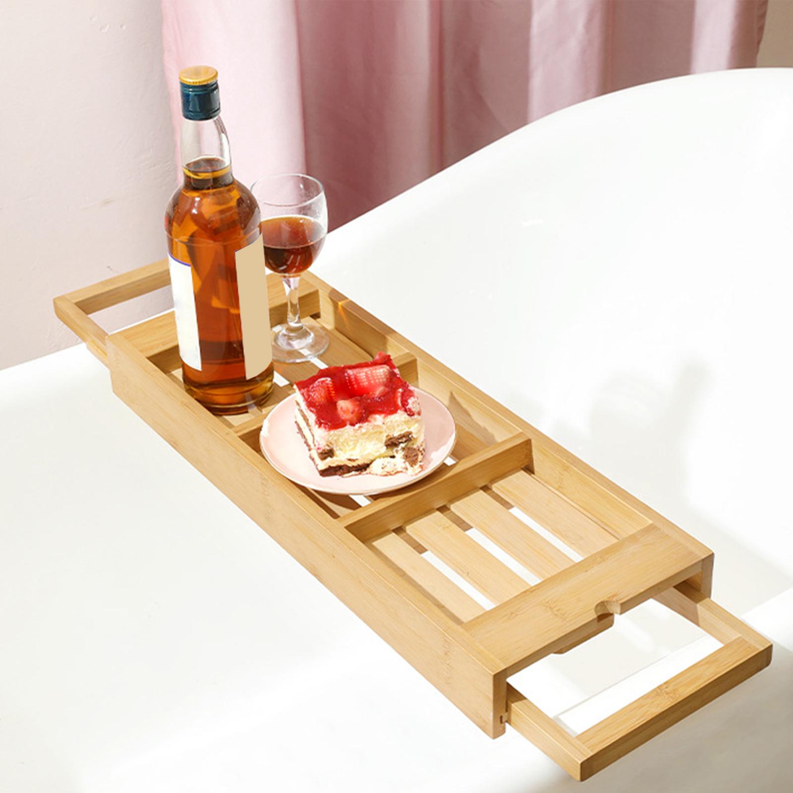 Bath Caddy Tray - Bathtub Rack Bridge Storage Organizer soap