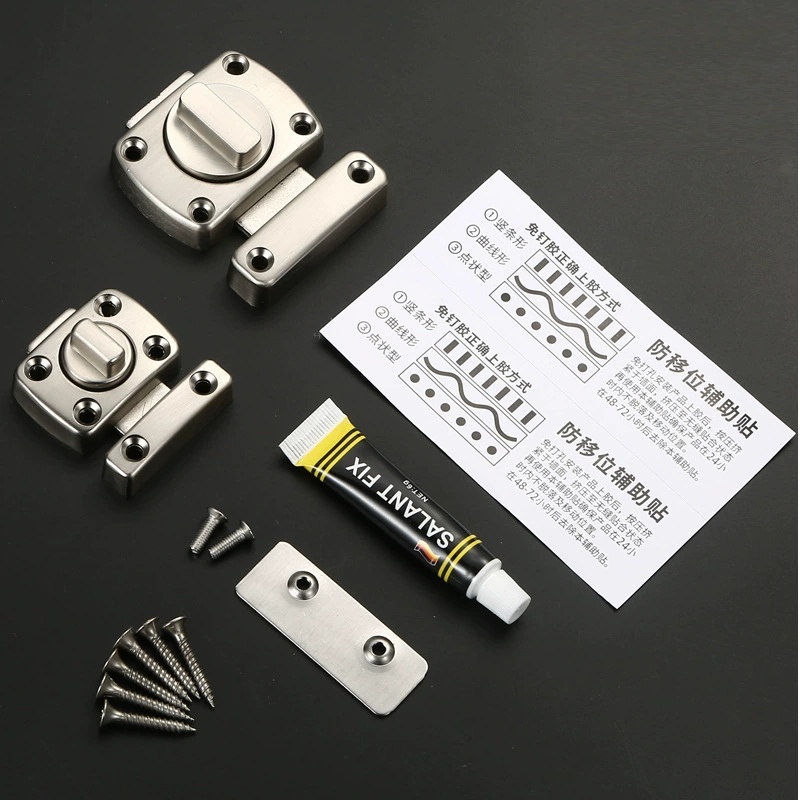 Home Bathroom Lock - Home Security Latch Double Sided Cabinet
