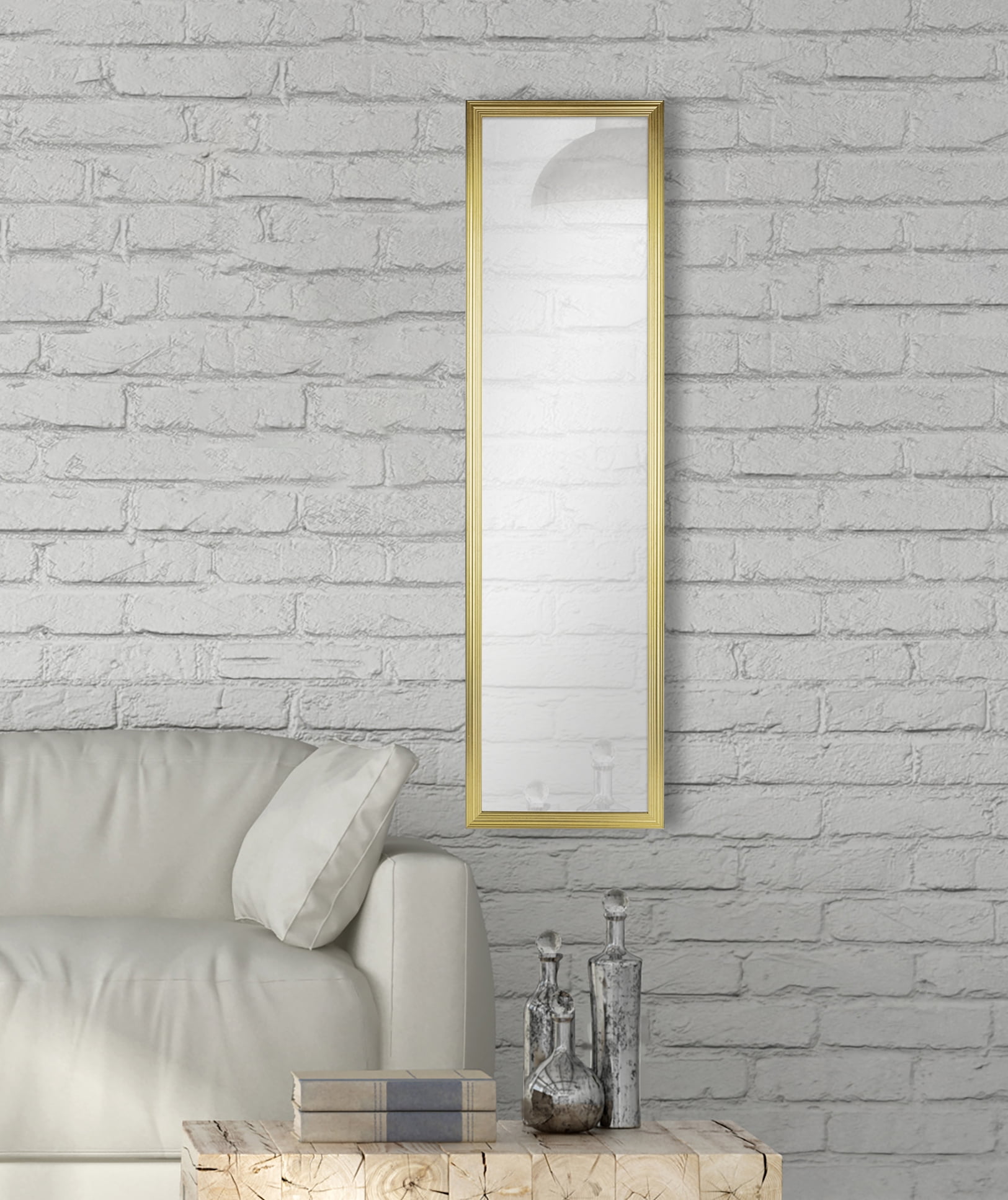 Home Theater Bathroom - Mainstays 13x49 Gold Rectangle Large Wall