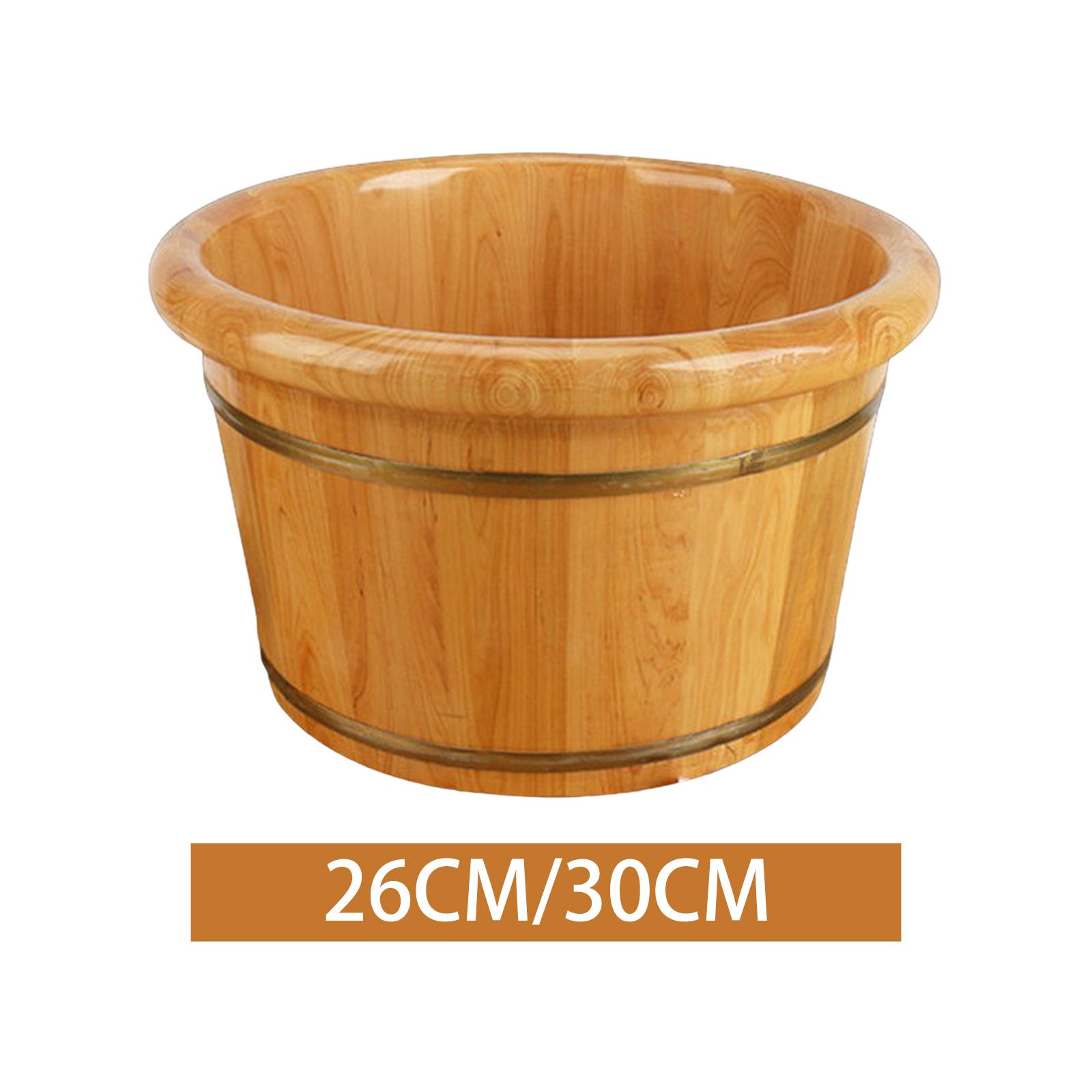 Home Bathroom Tub - Foot Bath Barrel Wooden Foot Basin