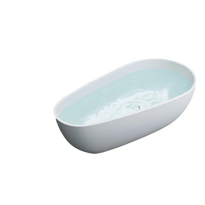 Home Bathroom Tub - Compact Acrylic Freestanding Bathtub for Couples