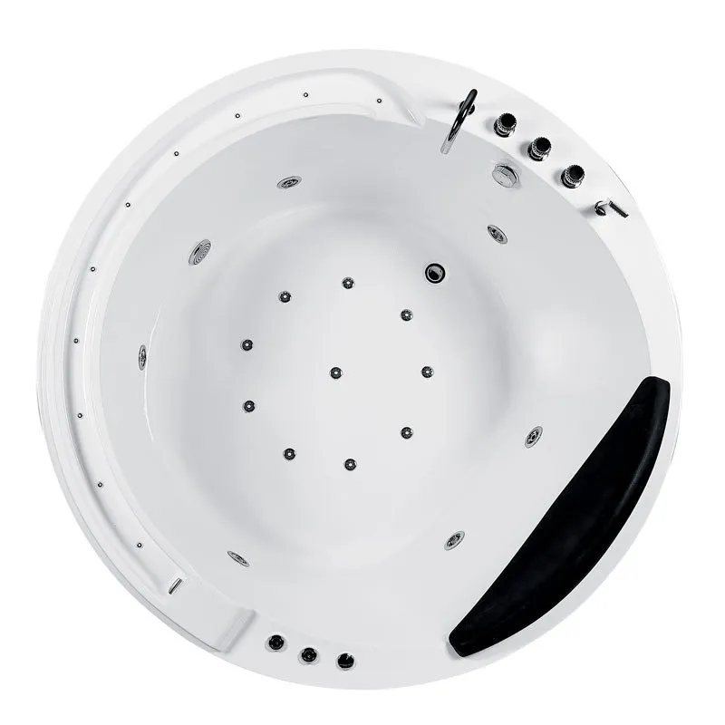 Home Bathroom Tub - Round Acrylic Embedded Bathtub Double Hot