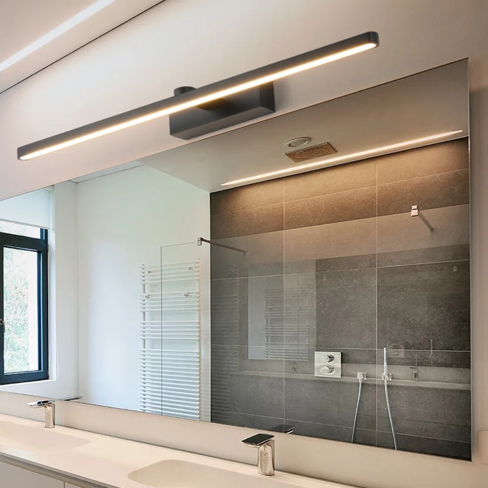 Home Theater Bathroom - JOYINLED 40CM Black LED Mirror Front