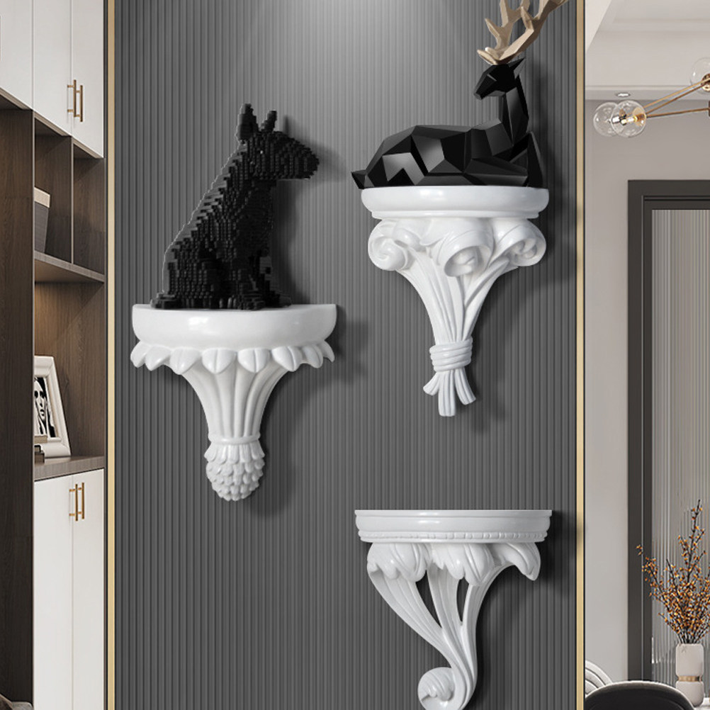 Home Bathroom Shelf - Floating Wall Shelf Resin Background Wall