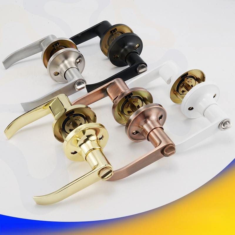 Home Bathroom Lock - Door Lever Lock with 3 Keys